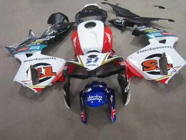 Carénage Moto Honda CBR 600 RR 07-08 - Blanc Rouge Bleu