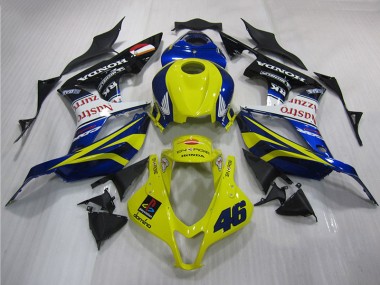 Carénage Moto Honda CBR 600 RR 07-08 - Jaune Bleu 46