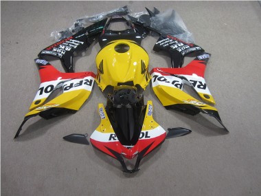 Carénage Moto Honda CBR 600 RR 07-08 - Jaune Rouge Noir Repsol