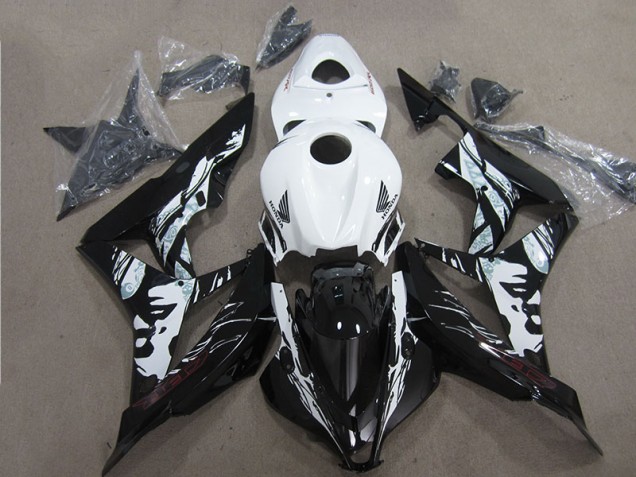 Carénage Moto Honda CBR 600 RR 07-08 - Noir Blanc Carénage Moto Honda CBR 600 RR 07-08 - Noir Blanc