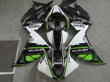 Carénage Moto Honda CBR 600 RR 07-08 - Noir Blanc Monster Pizzoli