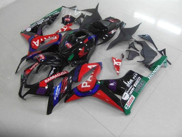 Carénage Moto Honda CBR 600 RR 07-08 - Noir Rouge Pata Carénage Moto Honda CBR 600 RR 07-08 - Noir Rouge Pata