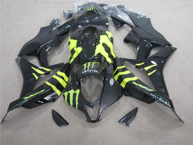 Carénage Moto Honda CBR 600 RR 07-08 - Noir Vert Monster
