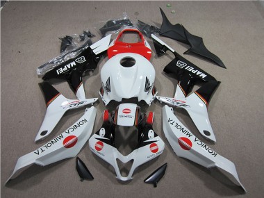 Carénage Moto Honda CBR 600 RR 07-08 - Rouge Blanc Noir Konica Minolta MAPEI