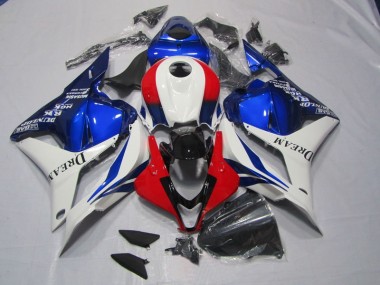 Carénage Moto Honda CBR 600 RR 09-12 - Blanc Bleu Rouge DREAM