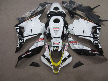 Carénage Moto Honda CBR 600 RR 09-12 - Blanc Noir DENSO RIZOMA