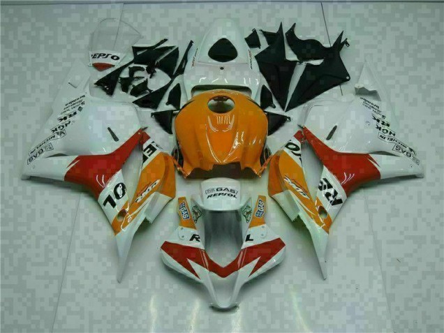 Carénage Moto Honda CBR 600 RR 09-12 - Blanc Orange Repsol Carénage Moto Honda CBR 600 RR 09-12 - Blanc Orange Repsol