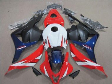 Carénage Moto Honda CBR 600 RR 09-12 - Blanc Rouge Bleu