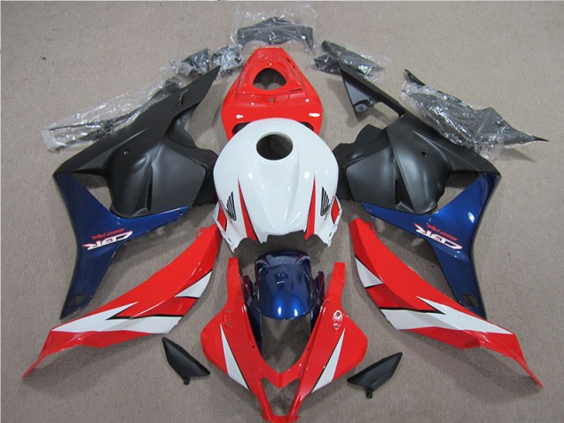 Carénage Moto Honda CBR 600 RR 09-12 - Blanc Rouge Bleu Carénage Moto Honda CBR 600 RR 09-12 - Blanc Rouge Bleu