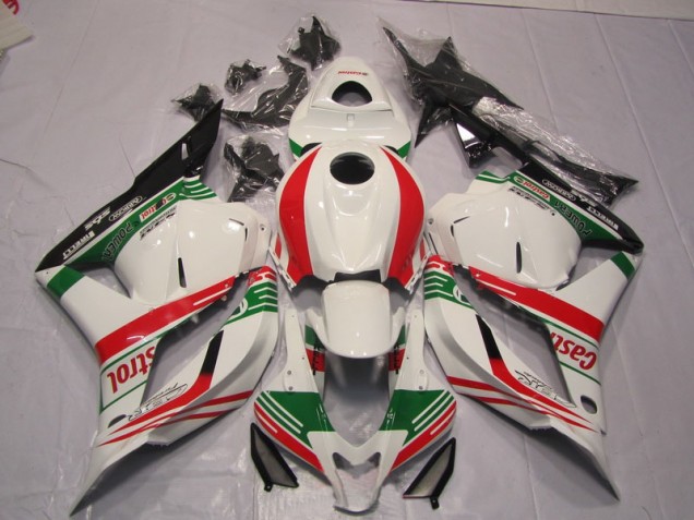 Carénage Moto Honda CBR 600 RR 09-12 - Blanc Vert Rouge