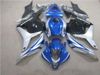 Carénage Moto Honda CBR 600 RR 09-12 - Bleu Argent Noir