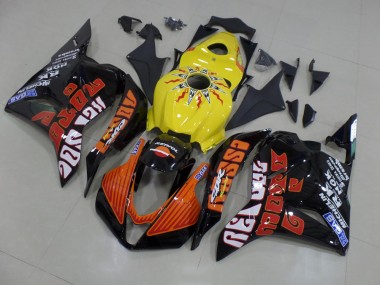 Carénage Moto Honda CBR 600 RR 09-12 - Jaune Rossi Courses