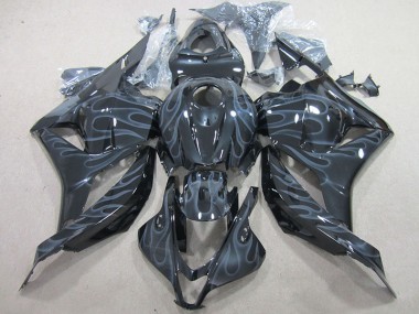 Carénage Moto Honda CBR 600 RR 09-12 - Noir Argent Flamme