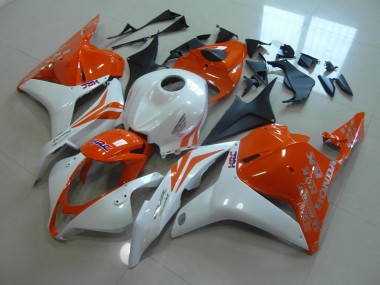 Carénage Moto Honda CBR 600 RR 09-12 - Orange Blanc Nacré