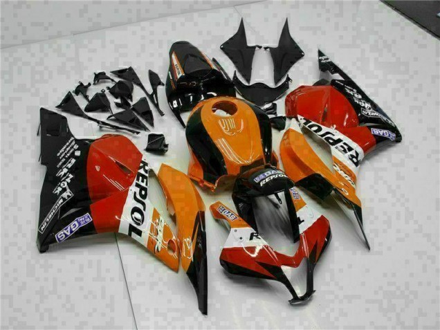 Carénage Moto Honda CBR 600 RR 09-12 - Orange Repsol Carénage Moto Honda CBR 600 RR 09-12 - Orange Repsol