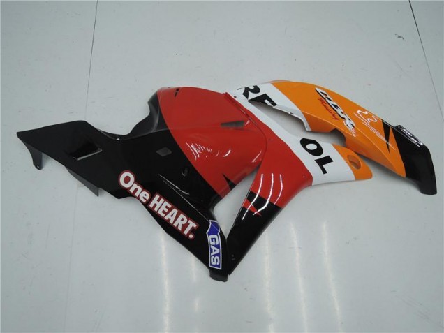 Carénage Moto Honda CBR 600 RR 09-12 - Orange Rouge Noir Repsol