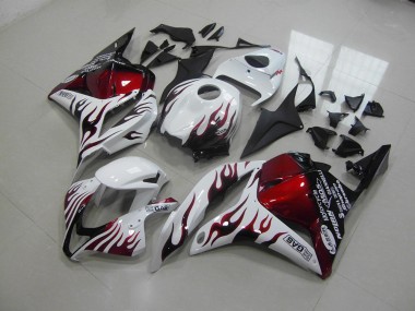 Carénage Moto Honda CBR 600 RR 09-12 - Rouge Noir Flamme