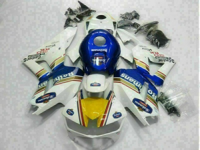 Carénage Moto Honda CBR 600 RR 13-21 - Blanc Bleu Carénage Moto Honda CBR 600 RR 13-21 - Blanc Bleu