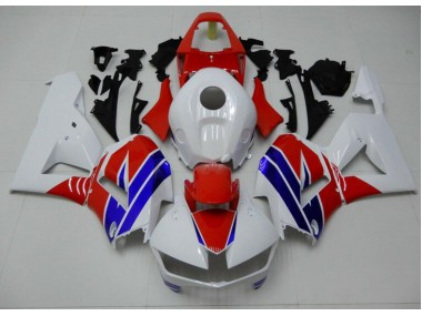 Carénage Moto Honda CBR 600 RR 13-21 - Blanc Bleu Rouge