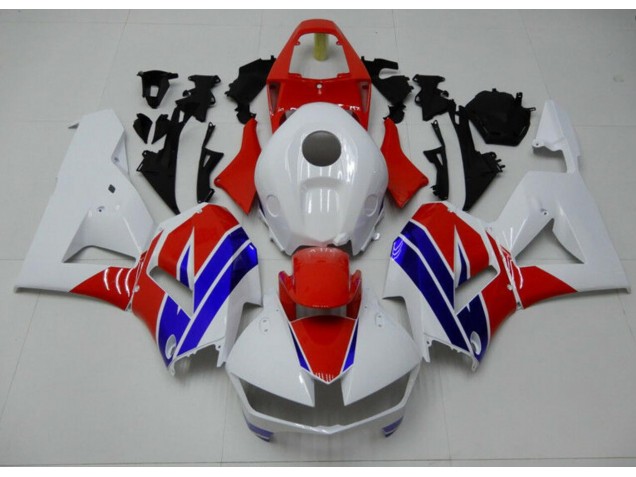 Carénage Moto Honda CBR 600 RR 13-21 - Blanc Bleu Rouge Carénage Moto Honda CBR 600 RR 13-21 - Blanc Bleu Rouge