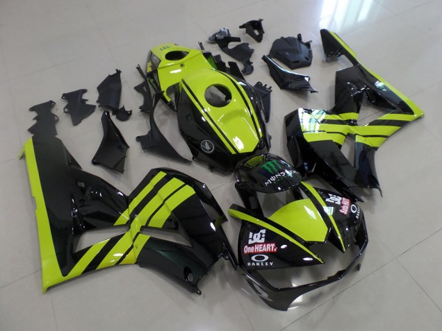 Carénage Moto Honda CBR 600 RR 13-21 - Vert Noir Carénage Moto Honda CBR 600 RR 13-21 - Vert Noir