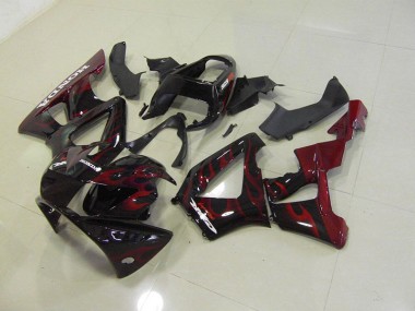 Carénage Moto Honda CBR 900 RR 929 00-01 - Noir Rouge Flamme
