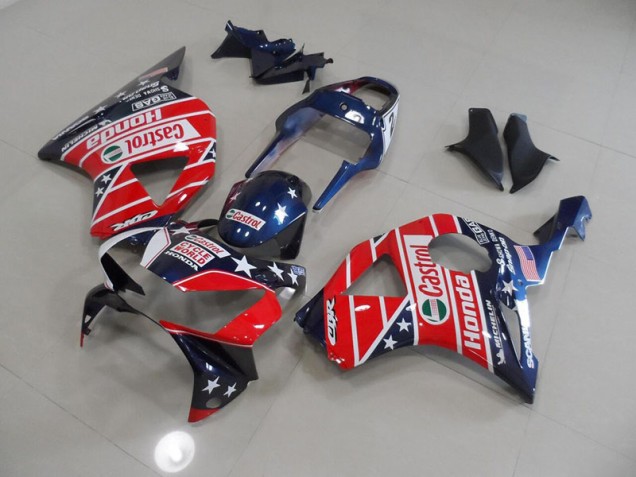 Carénage Moto Honda CBR 900 RR 954 02-03 - Bleu Rouge Cycle World Castrol Carénage Moto Honda CBR 900 RR 954 02-03 - Bleu Rouge Cycle World Castrol