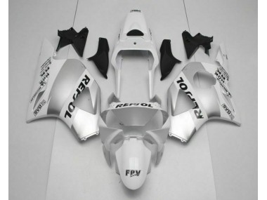 Carénage Moto Honda CBR 900 RR 954RR 02-03 - Blanc Argent Noir Repsol