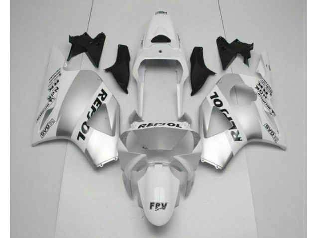 Carénage Moto Honda CBR 900 RR 954RR 02-03 - Blanc Argent Noir Repsol Carénage Moto Honda CBR 900 RR 954RR 02-03 - Blanc Argent Noir Repsol