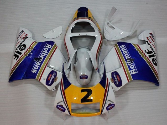 Carénage Moto Honda NSR 250 MC28 P4 94-96 - Blanc Bleu Jaune Carénage Moto Honda NSR 250 MC28 P4 94-96 - Blanc Bleu Jaune