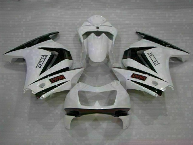 Carénage Moto Kawasaki EX250 08-12 - Blanc Noir Carénage Moto Kawasaki EX250 08-12 - Blanc Noir