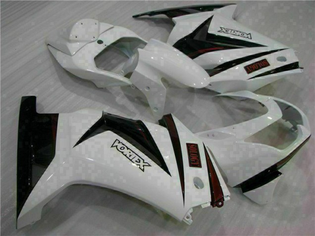 Carénage Moto Kawasaki EX250 08-12 - Blanc Noir Carénage Moto Kawasaki EX250 08-12 - Blanc Noir