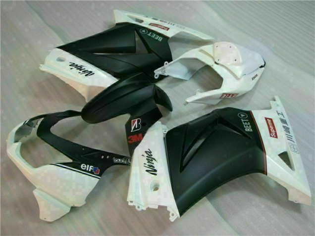 Carénage Moto Kawasaki EX250 08-12 - Blanc Noir Ninja 3M Carénage Moto Kawasaki EX250 08-12 - Blanc Noir Ninja 3M