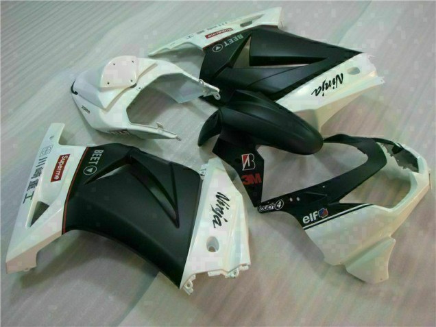 Carénage Moto Kawasaki EX250 08-12 - Blanc Noir Ninja 3M Carénage Moto Kawasaki EX250 08-12 - Blanc Noir Ninja 3M