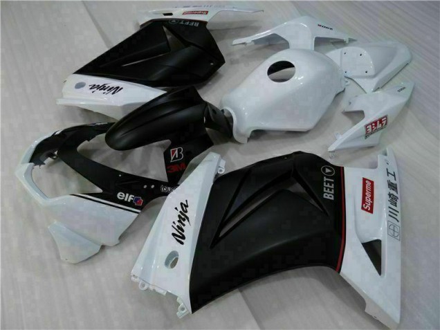 Carénage Moto Kawasaki EX250 08-12 - Blanc Noir Ninja Carénage Moto Kawasaki EX250 08-12 - Blanc Noir Ninja