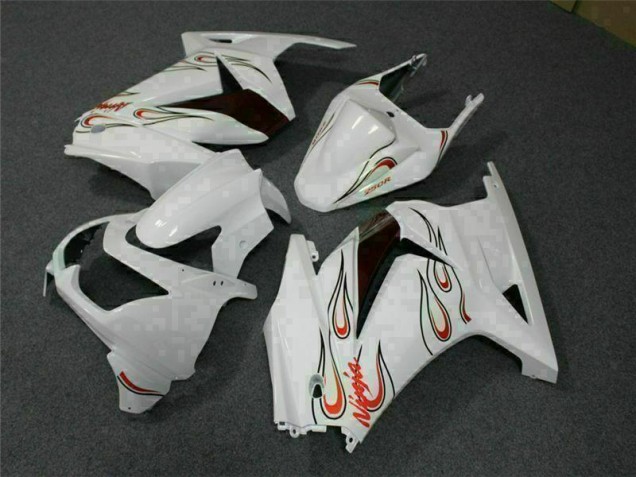 Carénage Moto Kawasaki EX250 08-12 - Blanc Rouge Carénage Moto Kawasaki EX250 08-12 - Blanc Rouge