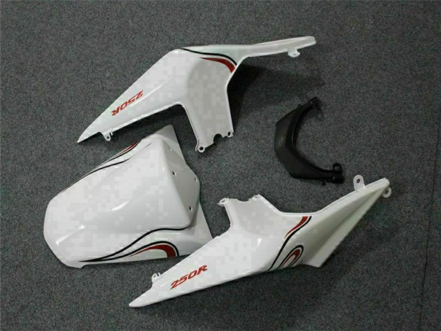 Carénage Moto Kawasaki EX250 08-12 - Blanc Rouge Carénage Moto Kawasaki EX250 08-12 - Blanc Rouge