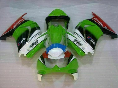 Carénage Moto Kawasaki EX250 08-12 - Blanc Vert Noir Ninja