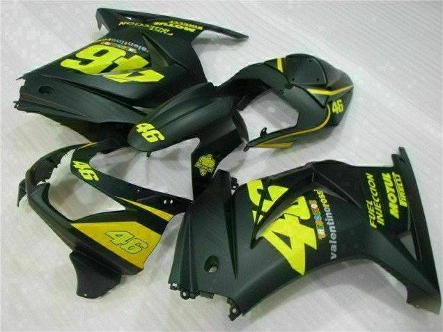 Carénage Moto Kawasaki EX250 08-12 - Noir Jaune 46 Carénage Moto Kawasaki EX250 08-12 - Noir Jaune 46