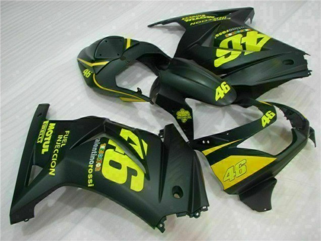 Carénage Moto Kawasaki EX250 08-12 - Noir Jaune 46 Carénage Moto Kawasaki EX250 08-12 - Noir Jaune 46