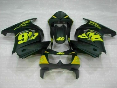Carénage Moto Kawasaki EX250 08-12 - Noir Jaune 46