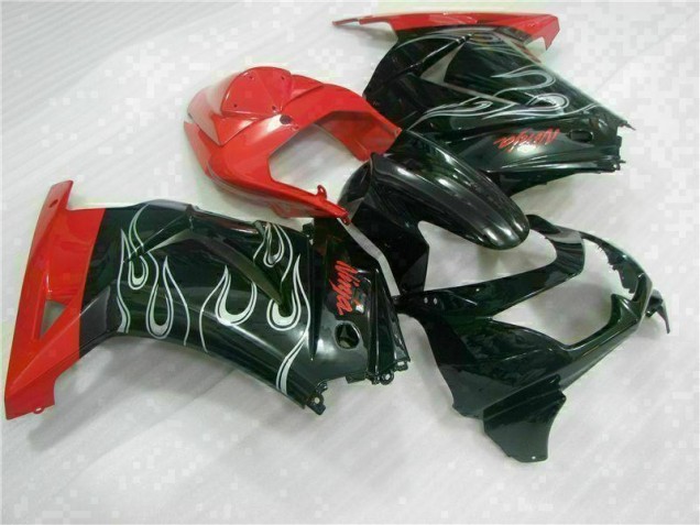 Carénage Moto Kawasaki EX250 08-12 - Noir Rouge Ninja
