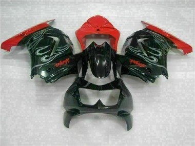 Carénage Moto Kawasaki EX250 08-12 - Noir Rouge Ninja