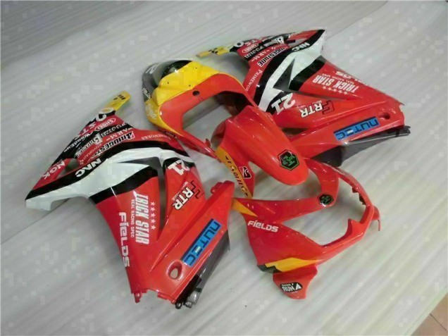 Carénage Moto Kawasaki EX250 08-12 - Rouge Jaune Carénage Moto Kawasaki EX250 08-12 - Rouge Jaune