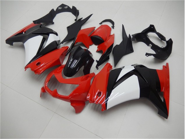 Carénage Moto Kawasaki EX250 08-12 - Rouge Noir Blanc