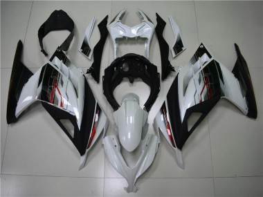 Carénage Moto Kawasaki EX300 13-16 - Blanc Noir