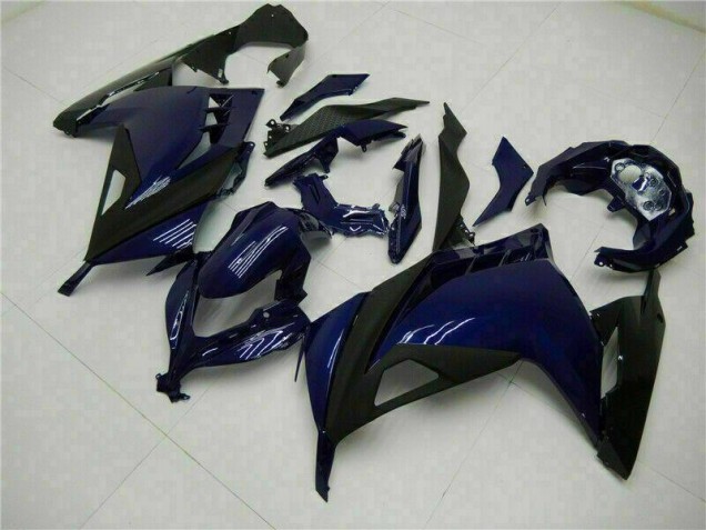 Carénage Moto Kawasaki EX300 13-16 - Bleu Noir Carénage Moto Kawasaki EX300 13-16 - Bleu Noir