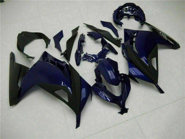 Carénage Moto Kawasaki EX300 13-16 - Bleu Noir Carénage Moto Kawasaki EX300 13-16 - Bleu Noir