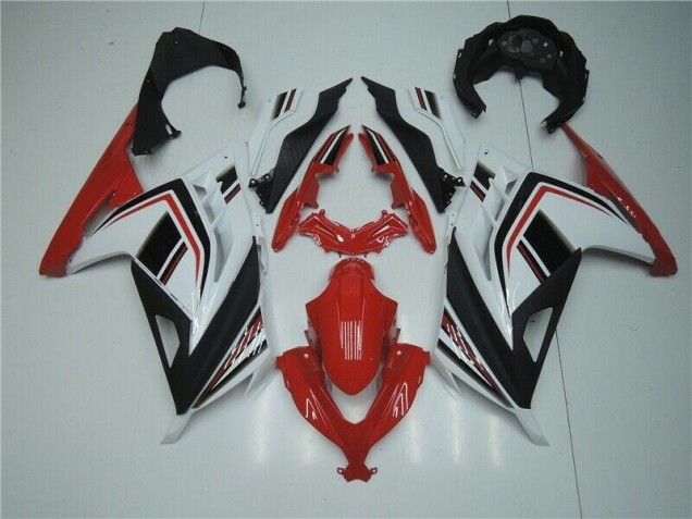 Carénage Moto Kawasaki EX300 13-16 - Rouge Blanc Noir Carénage Moto Kawasaki EX300 13-16 - Rouge Blanc Noir
