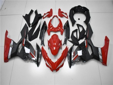 Carénage Moto Kawasaki EX400 18-23 - Rouge Noir